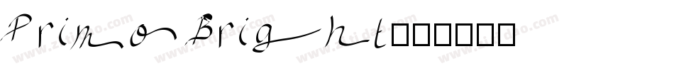 Primo Bright字体转换
